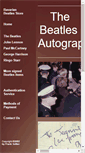 Mobile Screenshot of beatlesautographs.net